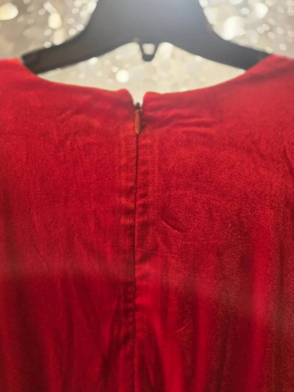 NWT - Torrid Size 22 Red LS Velvet Hi Slit Maxi - Picture 10 of 10